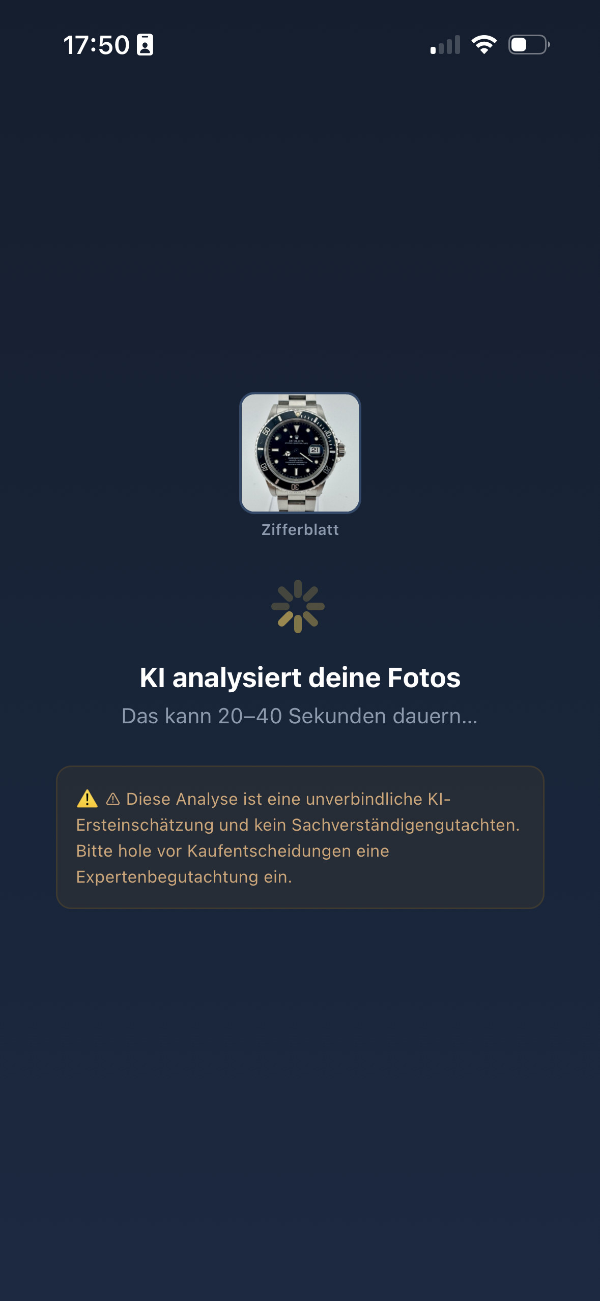 KI analysiert die Fotos