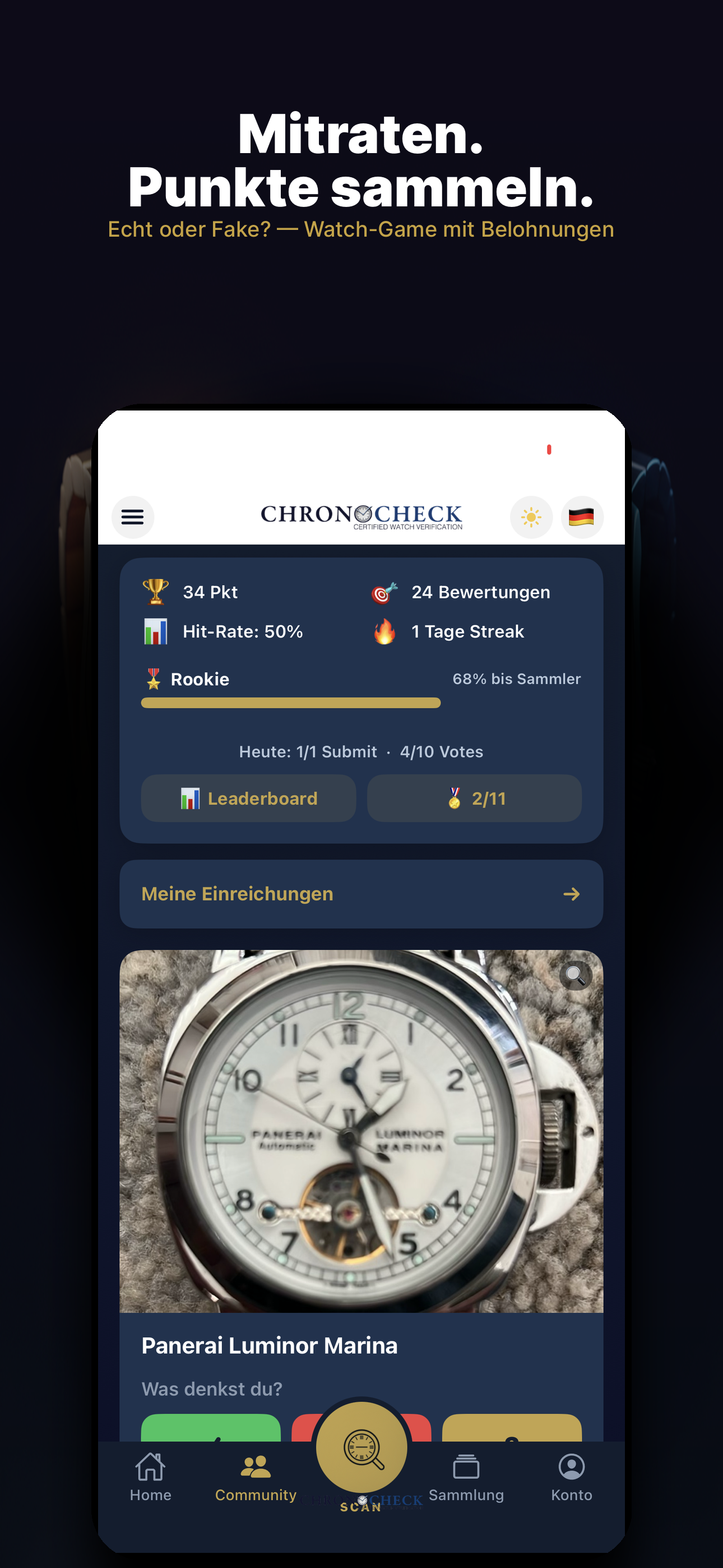Watch-Game — Mitraten und Punkte sammeln