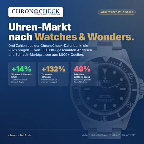 Uhren-Markt nach Watches & Wonders 2026: Ein TAG Heuer, zwei Pateks und die Zahl 49 Prozent