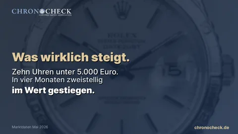 Was wirklich steigt: Zehn Uhren unter 5.000 € im Mai 2026