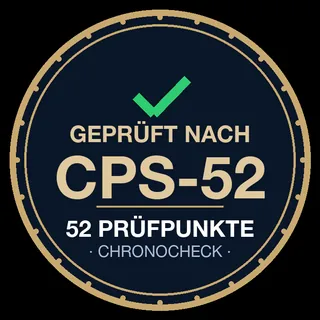 Siegel: Geprüft nach CPS-52, 52 Prüfpunkte