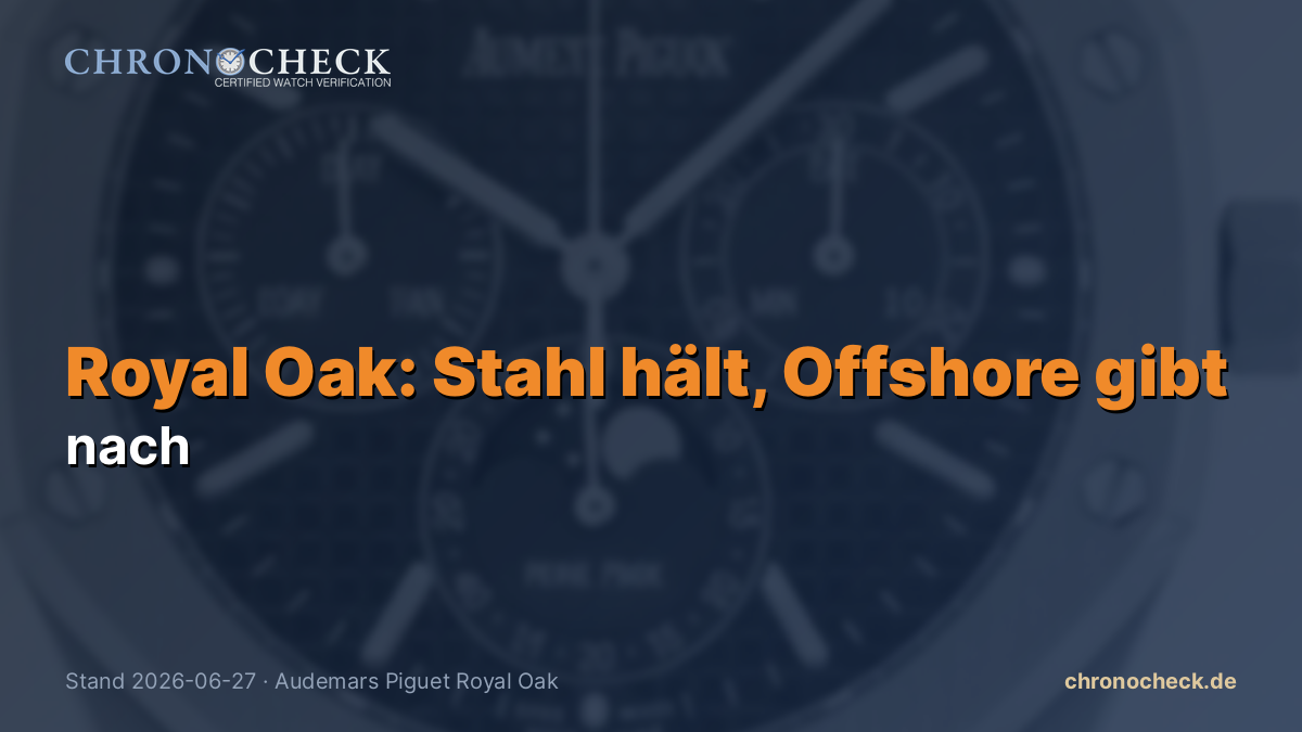 Audemars Piguet Royal Oak: Der Stahl hält, der Offshore-Chrono gibt nach